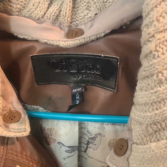 CiSono by Cavalini brown faux leather jacket - Picture 4 of 4